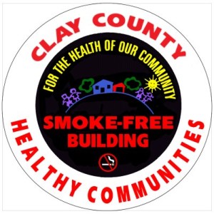 Clay County Smoke Free Decal